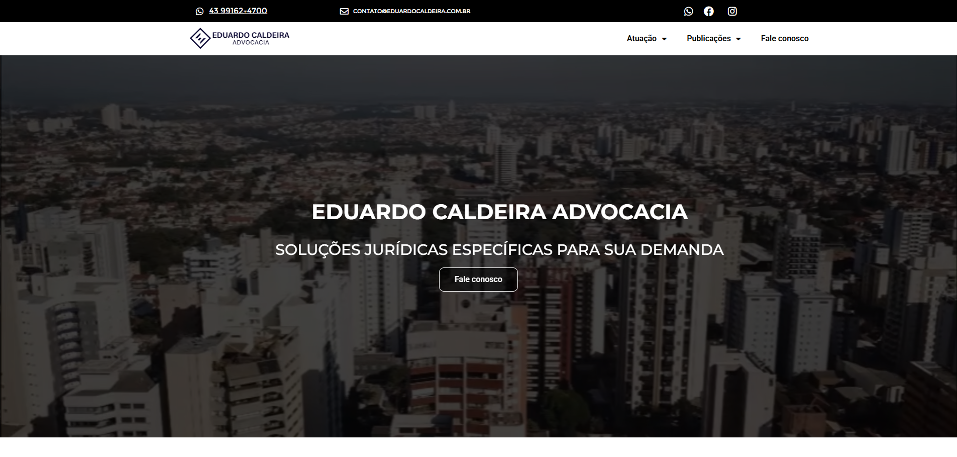 Eduardo Caldeira Advocacia - Site Institucional